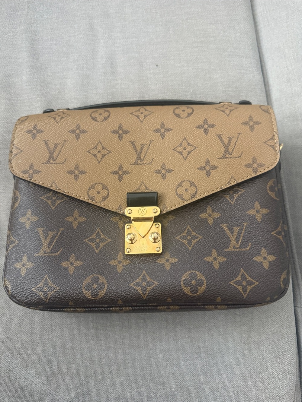 Louis Vuitton Two-Tone Monogram Pochette Crossbody - Dark Brown & Light Brown
